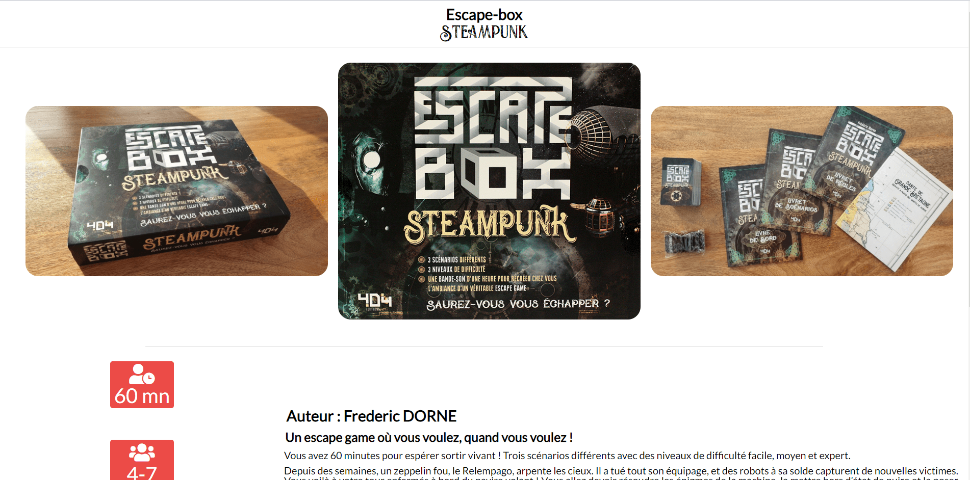 Illustration de Escape Box : Steampunk